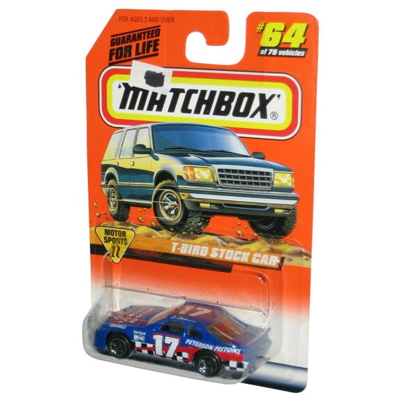 Matchbox Motor Sports (1997) Blue T-Bird Stock Car #64/75