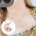thumbnail image 3 of Moon Rabbit Pendant Necklace, 3 of 5