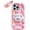 Pink Dog, variant on Kawaii 3D Sheep Phone Case for iPhone 14 Pro Max (with Retractable Phone Stand & Grip) Cute Girly Cartoon Soft Silicone Phone Cover for Girls, Kids, Teens, and Women, Blue