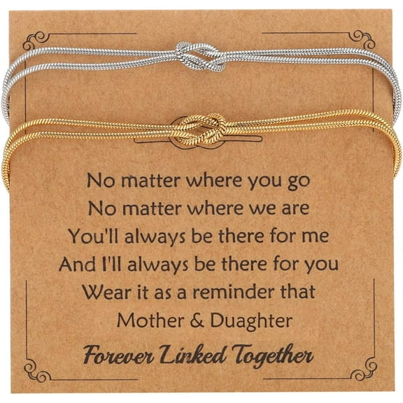 Knot Matching Bracelets for Couples Mother/Father Daughter Bracelets Dainty Forever Infinity Matching Bracelets for bf and gf