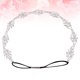 thumbnail image 5 of Rhinestone diadema elástico de la aleación del pelo del aro de la boda nupcial bucles del pelo broche de pelo banda de pelo accesorios para el cabello para mujeres damas, 5 of 7