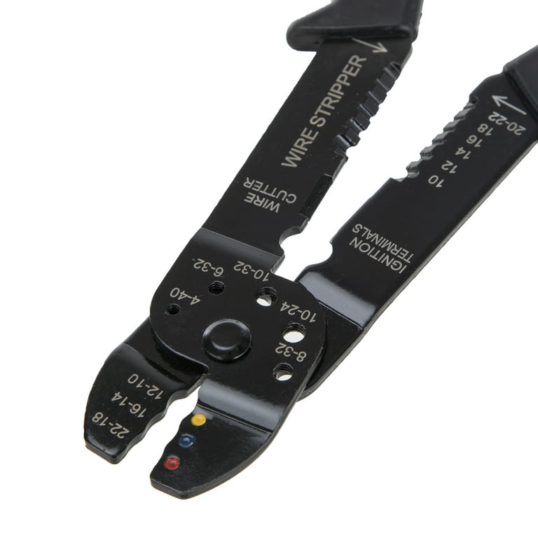 Hyper Tough Wire Stripper / Crimper and 25 Piece Terminal