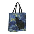 thumbnail image 2 of Kll Shambhala Cat Pattern Aesthetic Tote Bag For Women Beach Bag Shopping Bags Shoulder Bag Reusable Grocery Bags, 2 of 8