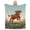 Green, variant on Highland Cow Blanket, Decorative Farmhouse Cow Print Throw Blanket for Living Room Couch 50x40