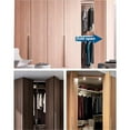 thumbnail image 3 of Metal Folding Sliding Door Overhead Track No Bottom Rail Hanging Pulley Hardware For Cabinet Wardrobe Closet ,Easy Install, 3 of 7