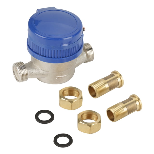 Medidor de agua para jardín, medidor de agua fría de 15 mm y 1/2 pulgada, muy recomendado NikouMX herramienta