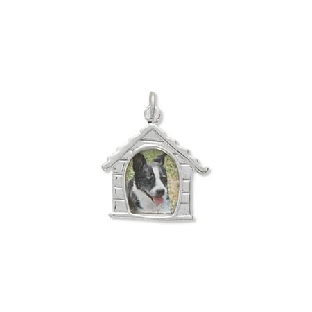 - Dog House Picture Frame Charm Sterling Silver