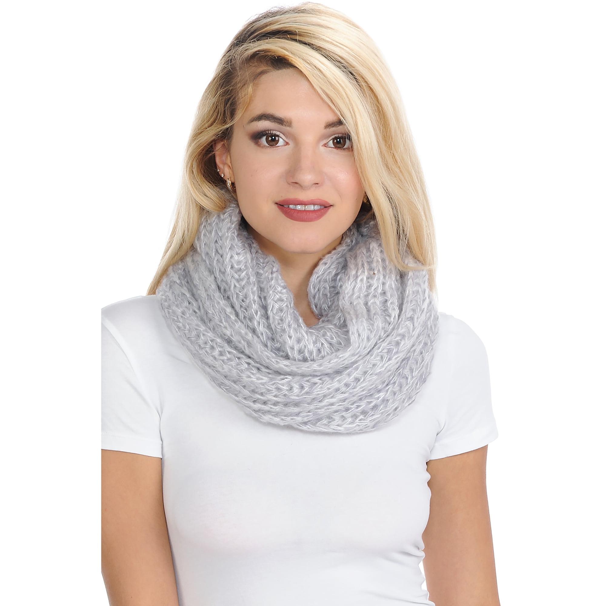 Basico Basico Women Warm Circle Ring Infinity Scarf Neck Warmer ** Various Colors ** Walmart