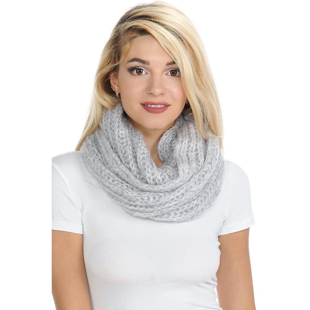 Basico Basico Women Warm Circle Ring Infinity Scarf Neck Warmer ** Various Colors ** Walmart