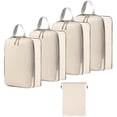 thumbnail image 3 of weibbin Portable Travel Organizer Bag Compressed Five Piece Set Of Toiletries Cosmetics Clothes Shoes Compressed Storage Bag, 3 of 7