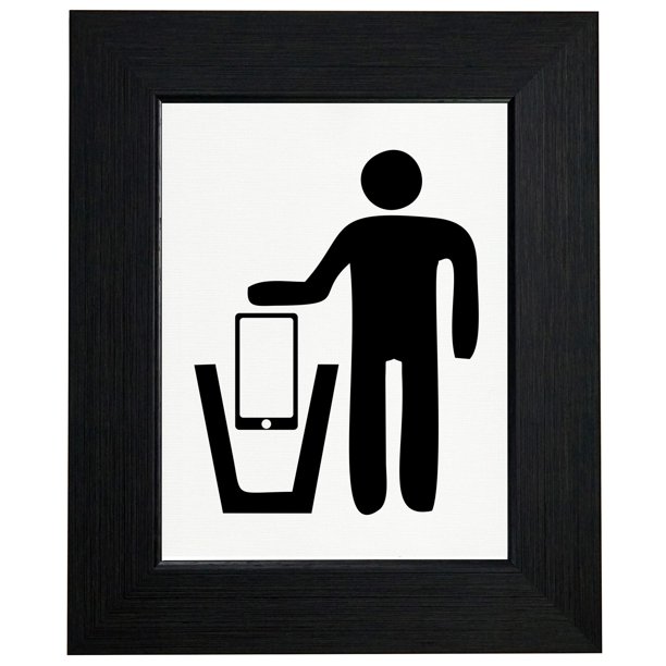 Put Away Your Cell Phone AntiMobile Phone Movement Framed Print