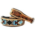 thumbnail image 2 of Large 21''- 25'' Dog Puppy Collar Cow Leather Adjustable Padded Canine 6082, 2 of 2
