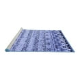 thumbnail image 2 of Ahgly Company Machine Washable Indoor Rectangle Abstract Blue Contemporary Area Rugs, 8' x 12', 2 of 4