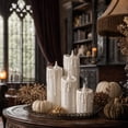 thumbnail image 5 of Clearance! Halloween Drip Candle Figurines, Gothic Resin Faux Wax Candle Set Tabletop Decoration, Black Spooky Candle Decor for Mantel Shelf Party Home Decor, 5 of 5
