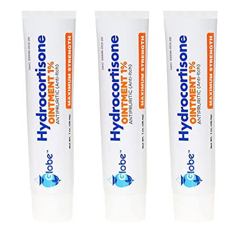 Globe Hydrocortisone Maximum Strength Ointment, 3-pack, 3 oz photo 1