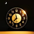 thumbnail image 6 of 4" Night Light Analog Alarm Clock Silent Non Ticking, Simple Metal Round Luminous Alarm Clock, Portable Vintage Retro Analog Alarm Clock For Home Bedroom Bedside Table Desk, 6 of 6