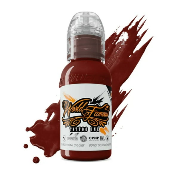 World Famous Tattoo Ink - Professional Tattooing Pigments - Red Square 1oz
