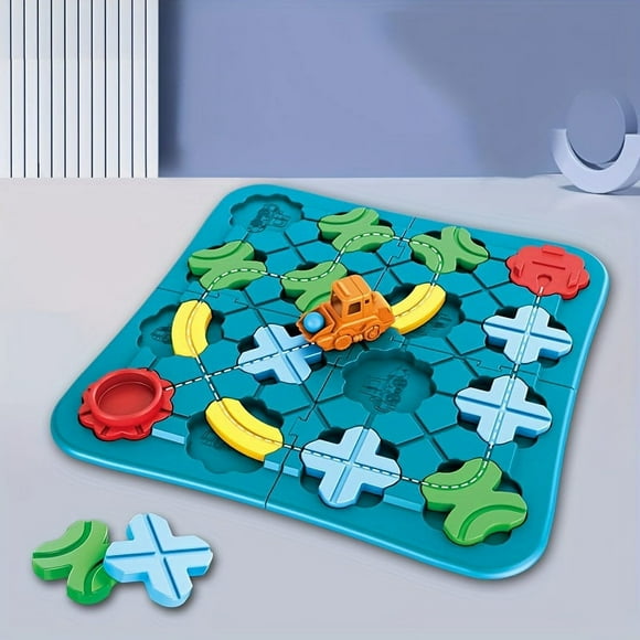 Educational Learning Toy Board Games, Smart Logical Road Builder Brain Teasers Puzzles, Educational Montessori Toys