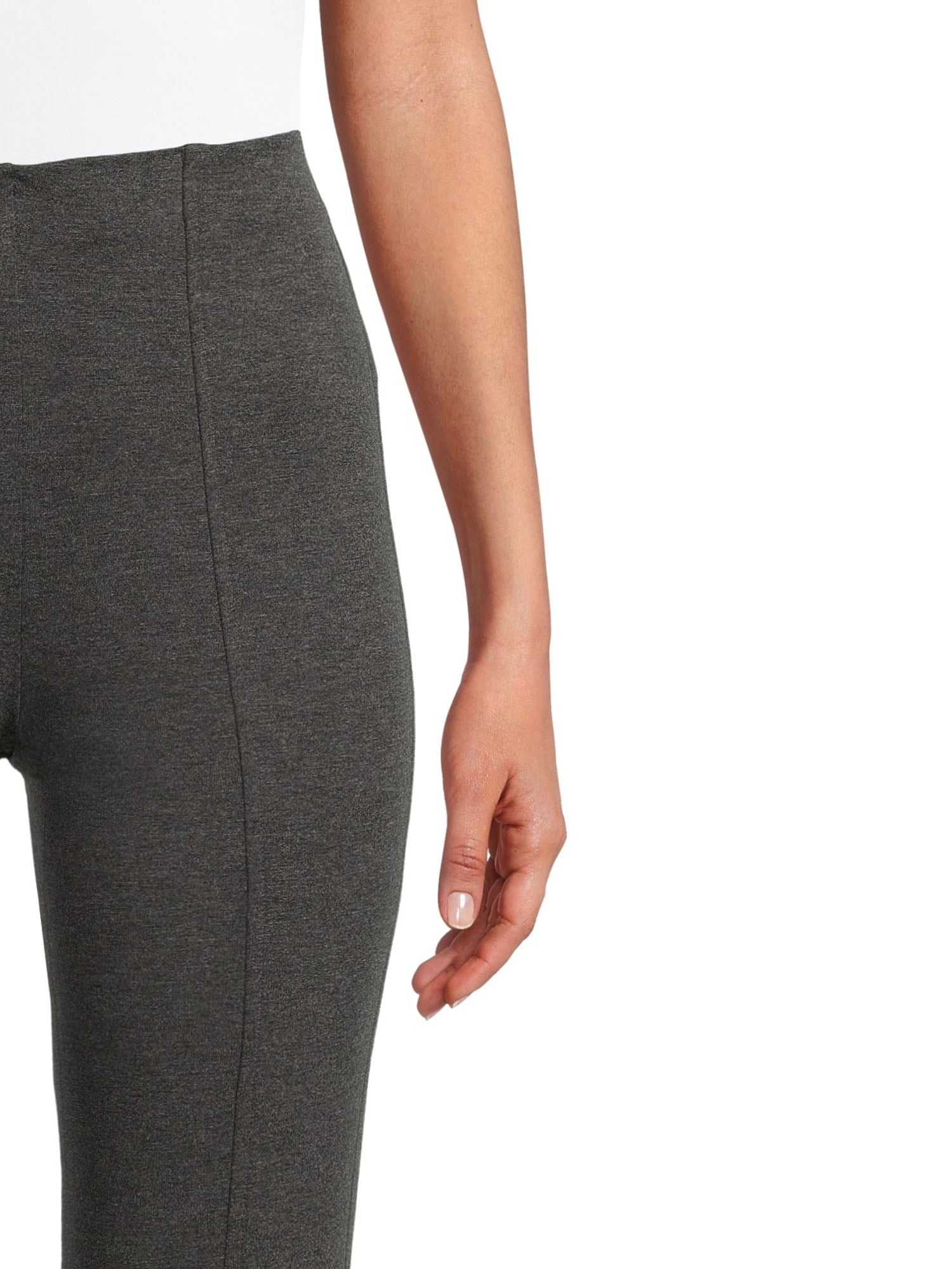 Time And Tru Women's Ponte Bootcut Pants with Front Slit