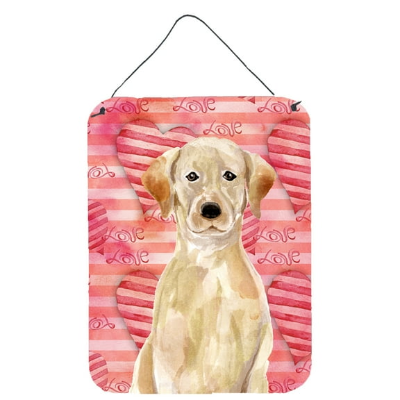 Yellow Labrador Love Wall or Door Hanging Prints