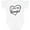 AA-White, variant on Inktastic I Love My Grandad in Black Chalk Heart Boys or Girls Baby Bodysuit