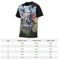 thumbnail image 2 of Genshin Impact Shirts Men's Short Sleeve Printed T-Shirt Graphic Comfortable Tee Tops Summer Blouse 2XL, 2 of 5