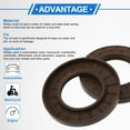 thumbnail image 4 of Unique Bargains Universal Oil Seal TC Double Lip W Steel Spring Seal Ring Rotary Shaft Seal High Pressure FKM Rubber Brown 2 Pcs 50x90x10mm, 4 of 7