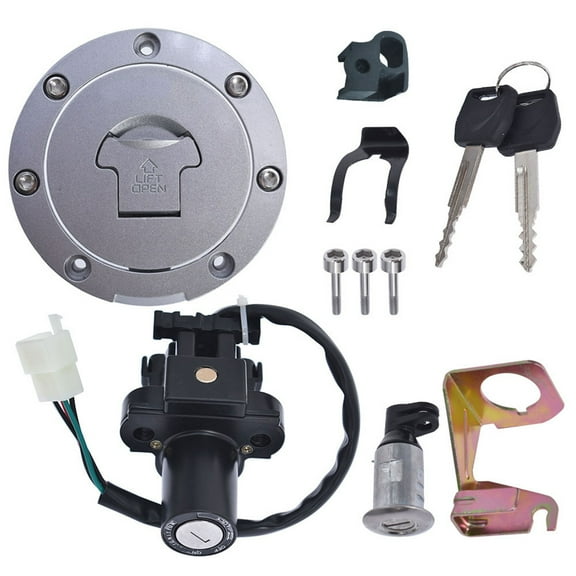 SEBLAFF Ignition Switch Fuel Gas Cap Seat Lock Key Set Replacement for Honda CBR600F4/F4I CBR600RR CBR900RR CBR929RR CBR954RR CBR1000RR CBR1100XX VTR1000 VFR800 NT650 NT700V