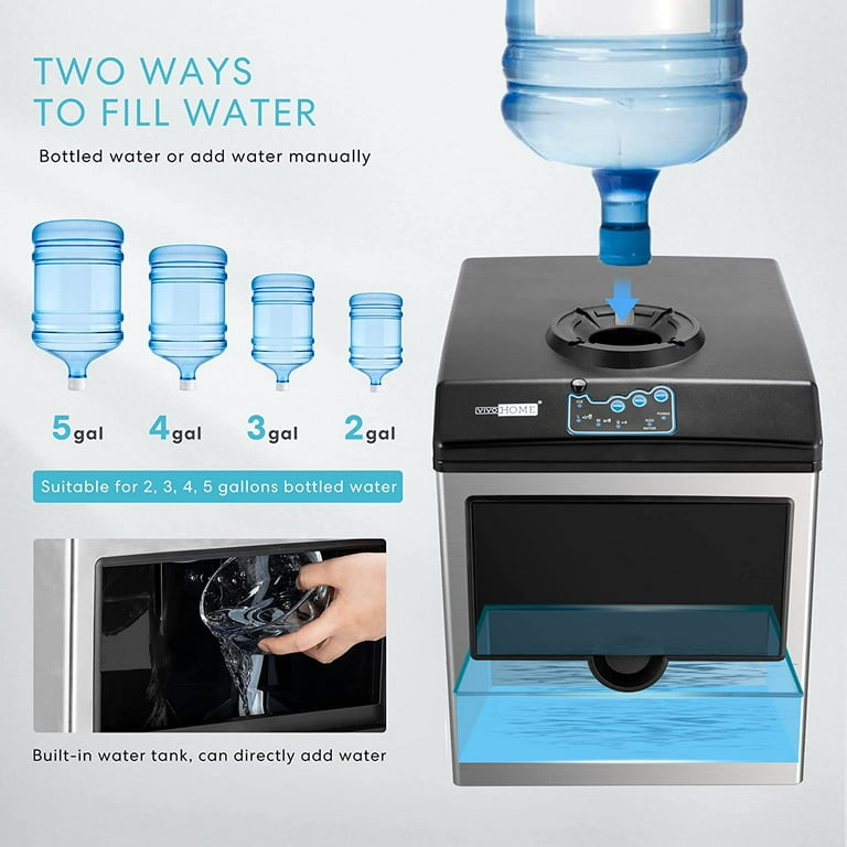  Northair Countertop 2 in 1 Ice Maker with Water