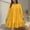 Yellow, variant on SMihono Plus Size Women A-Line Ruffle Hem Knee Length Dress 2025 Fall Long Sleeve Crewneck Pullover Cute Babydoll Dresses Black XL