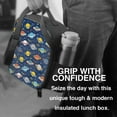 thumbnail image 6 of Bingfone Planets And Stars Reusable Insulated Lunch Bag Cooler for Work School Picnic or Travel, 6 of 7
