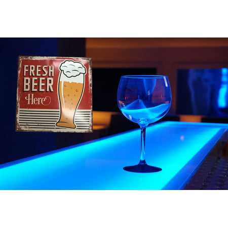 Metal Retro Metal Fresh Beer Here Sign. Product Size: 15 x 15 x 0.1 ; Hanging or sitting décor for anywhere ; All metal construct. Very (Very Best Sign Hanging)