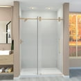 thumbnail image 7 of Transolid Tpbt608010c-S 80" High X 59" Wide Bypass Frameless Shower Door - Bronze, 7 of 7