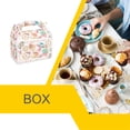 thumbnail image 3 of Bewildely 12 Uds. Bolsa de papel Kraft cajas de regalo reutilizables caja de cartón de embalaje de estilo temático bonita bolsa de dulces Almacenamiento y organización del hogar, 3 of 6