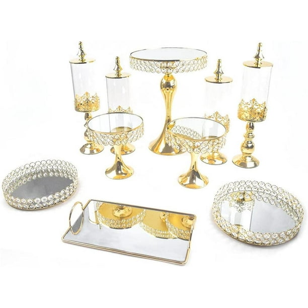 WUZSTAR 10 PCS Cake Stand Set Cupcake Holder Dessert Tray for Birthday ...