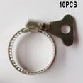 thumbnail image 2 of 10Pcs Jubilee Clips Stainless Steel Hose Clip Hose Clamp Worm Drive Hose Clip Stainless Steel Hose Clamp Worm Drive Marine Grade, 2 of 8