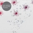 thumbnail image 4 of Shots Bullet Holes Pattern Shower Curtain, Drak Red Waterproof Bath Curtains for Bathroom Decorations, 72 x 72 inches, 4 of 7