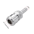 thumbnail image 2 of Unique Bargains 1/2' Female Quick Disconnect Barb Hose Air Hose Fitting Iron Silver Tone 2pcs, 2 of 4