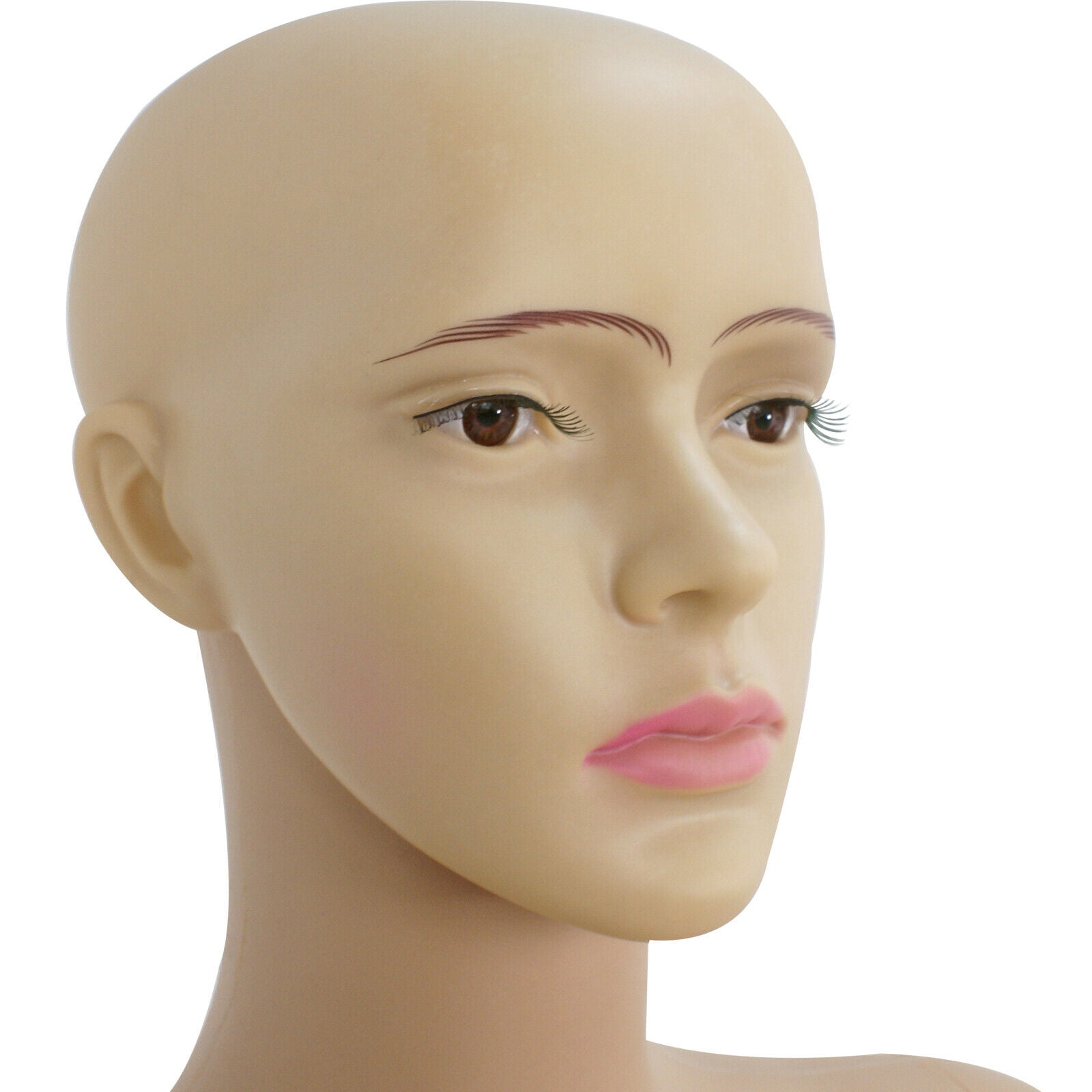 ZenStyle Female Adjustable Realistic Mannequin with Durable Base, 68.9", Cream