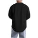 thumbnail image 5 of Blusas y camisas de manga larga y cuello redondo para hombre, estilo casual, de color liso, de poliéster y algodón., 5 of 5