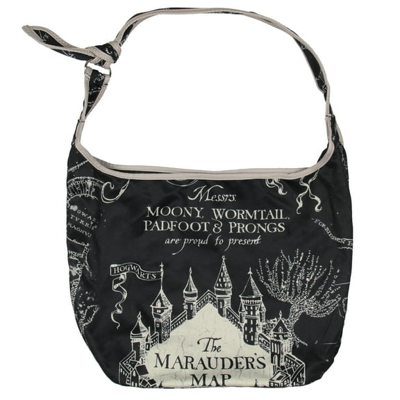 Harry Potter The Marauder's Map Hogwarts Shoulder Crossbody Purse Hobo Bag Adjustable Strap