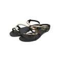 thumbnail image 5 of New Women Betani Winnie-2 PU Open Toe Metallic Zig Zag Slingback Flat Sandal, 5 of 5