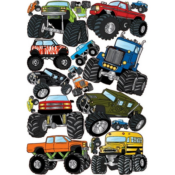 Monster Truck Wall Stickers / Truck Decals / Graphics / Wall Decor