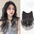 thumbnail image 4 of QHUDLV Perruque en Dentelle Sans Colle, Cheveux Humains Style Naturel, Respirant Confortable pour Usage Quotidien, 4 of 8