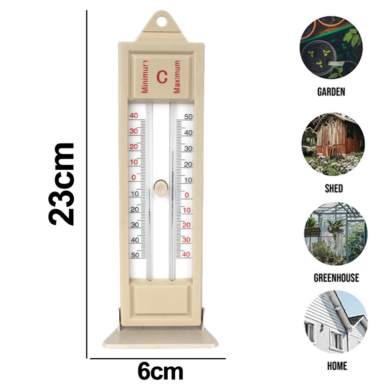 DREAMSKIP Outdoor Thermometer, Hot Air Balloon Outdoor Thermometers for  Patio, Large Number Outside Thermometer Decorative for Graden, Greenhouse