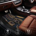 thumbnail image 4 of Xecao Ball Phyton Snake Print Car Foot Mat Set of 4 Pieces Neoprene All-Weather Dust-Proof Stain-resistantCar Interior Decorative mats Non-Slip Mats, 4 of 6