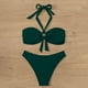 thumbnail image 5 of WILLBEST Trajes de Baño Para Mujer de Dos Piezas, Conjuntos de Tankini Para Verano, E Bikini de Cuello Alto, Conjunto de Dos Piezas Para Días de Playa y Piscina, 5 of 6
