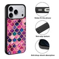 thumbnail image 2 of WIRESTER Shockproof Soft Rubber Cover Case for Apple iPhone 17 Pro 6.3" 2025, Pink Mermaid Scales, 2 of 5