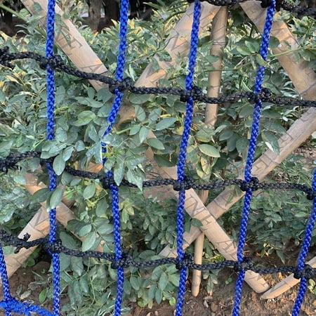 Heavy Duty Hemp Rope Safety Net For Treehouses & Playgrounds - 1x2m (3x7ft), 8mm Rope, 10cm Mesh, 300kg Capacity
