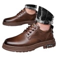 thumbnail image 3 of Rotm Leather Sneakers for Men Dress Shoes Classic Formal Oxford in Genuine Leather Brown,9.5, 3 of 7